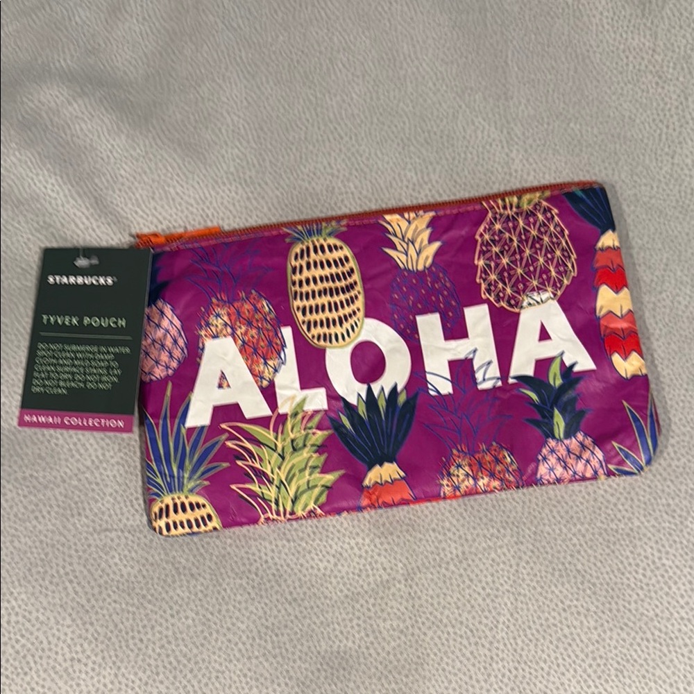 Starbucks Aloha collection Tyvek Pouch nwt